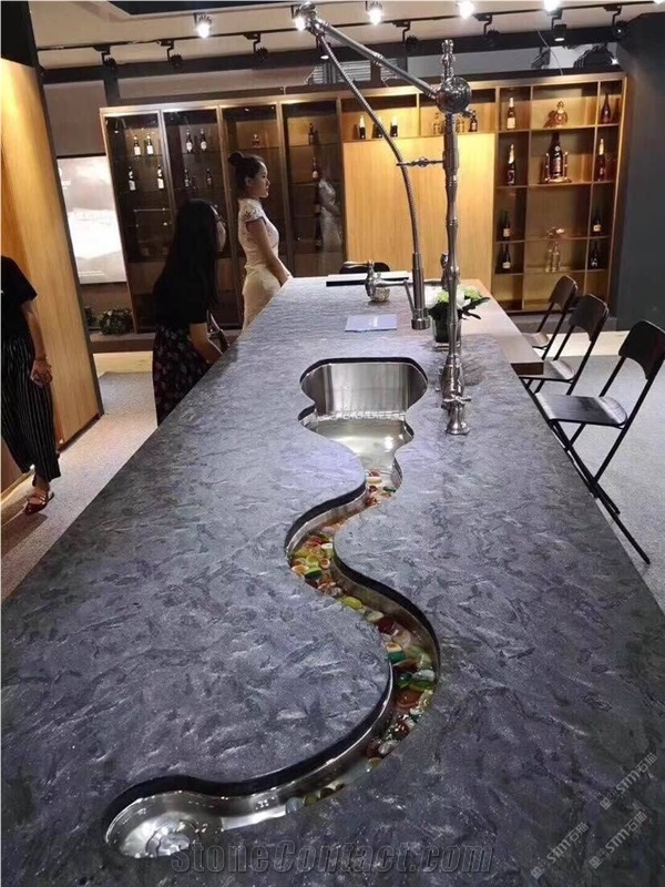 Black Granite Countertop Black Table Meeting Top