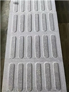 Blind Lanes Walk Stone Grey Granite Blind Paver, as De Paus Grey Granite Pavers