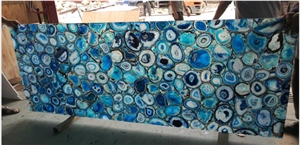 Blue Agate Counter Top Reception Bar Top,Commercial Counter