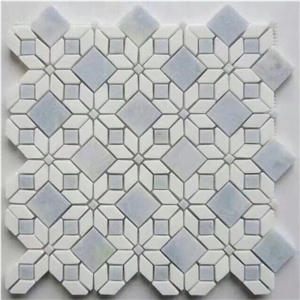 Blue Marble Mosaic Blue Marble Decoration Kitchen