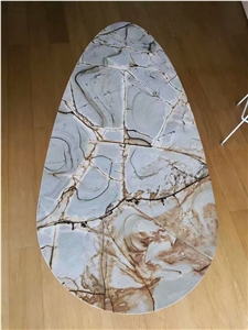 Blue Roma Quartzite Office Table