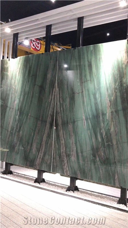 Bookmatch Botanic Bordeaux Quartzite Slabs