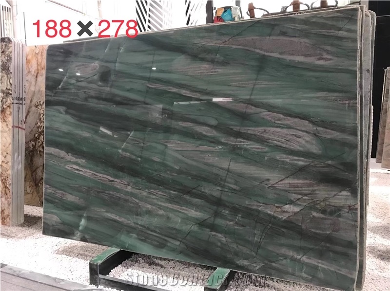 Bookmatch Botanic Bordeaux Quartzite Slabs