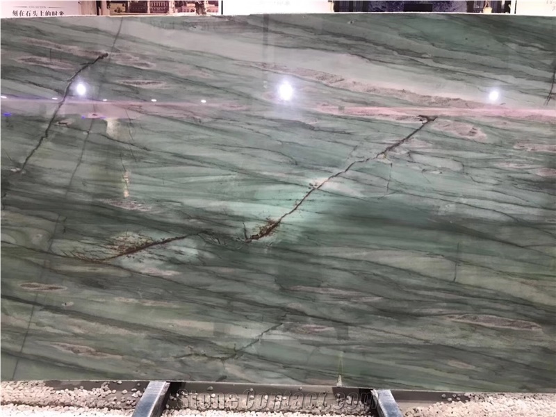 Bookmatch Botanic Bordeaux Quartzite Slabs