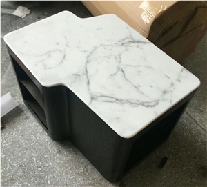 Carrara White Table Top Coffee Table Tea Top Dinne