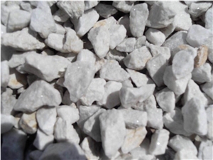 Crushed Gravel Superwhite Quartz White Pebble
