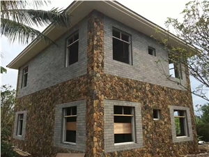 Culture Stone Wall Cladding Gold Slate Stone Panel, Mourisca Ouro Yellow Slate Slate Tiles & Slabs