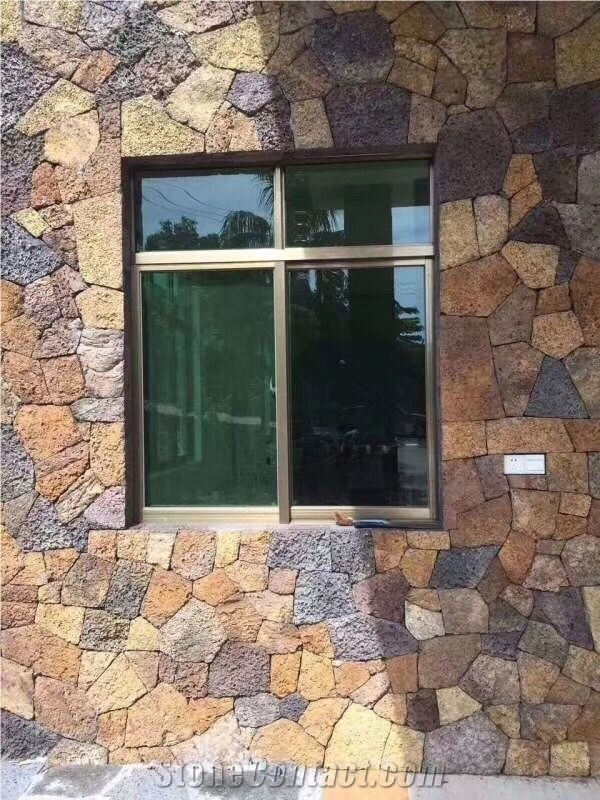 Culture Stone Wall Cladding Gold Slate Stone Panel, Mourisca Ouro Yellow Slate Slate Tiles & Slabs