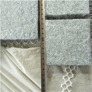 Dark Grey Cubes Cobblestone on Mesh Paving Walkway