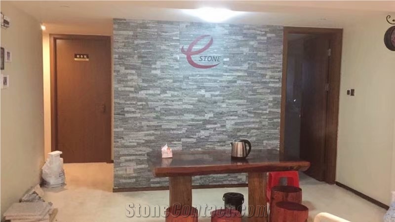 Dark Grey Culture Stone Ledge Stone Veneer Decor