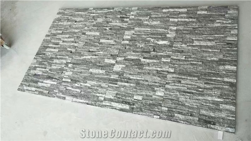 Dark Grey Culture Stone Ledge Stone Veneer Decor