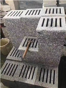 Granite Grain Hole Water Hole Pavement, Cordoba Grey Granite Pavement