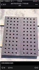 Granite Grain Hole Water Hole Pavement, Cordoba Grey Granite Pavement