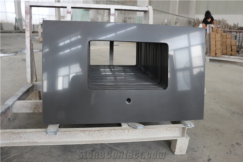 Grey Quartz Kitchen Countertop,Kitchen Worktops