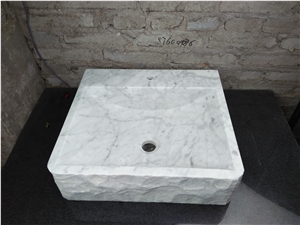 Light Emperador Wash Basins Drop-In Oval Basins