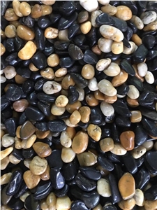 Mixed Color Polished River Pebble Stone Washed