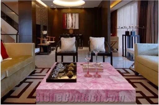 Pink Onyx Crystal Precious Gemstone Stone