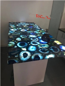 Purple Crystal Table Top Vanity Top Worktop Office