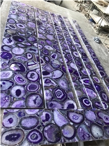 Purple Semirecious Agate Stone Wall Panels Purple Semirecious Agate Stone Wall Panels
