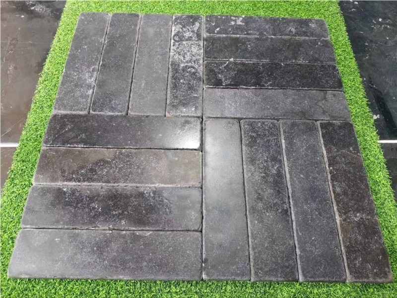 Tumbled Andesite Tile Flooring Frence Pattern Ston