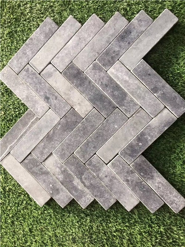 Tumbled Andesite Tile Flooring Frence Pattern Ston