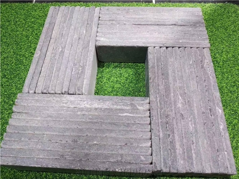 Tumbled Andesite Tile Flooring Frence Pattern Ston