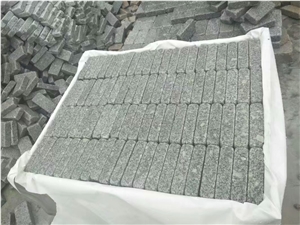 Tumbled Cube Pavers Stone Cobble Light Granite