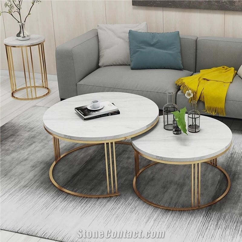 White Marble Coffee Table Tea Table Cafe Table