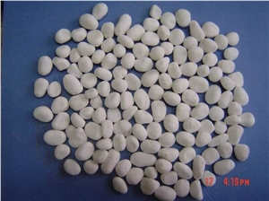 White Pebble Stone Crushed Gravel Quartz