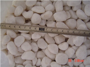 White Pebble Stone Crushed Gravel Quartz
