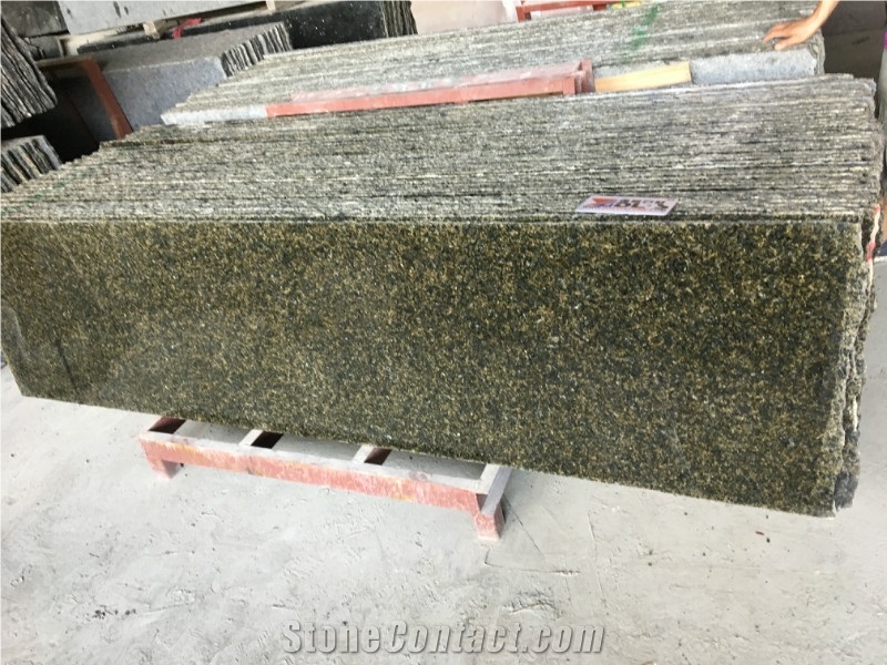 Green Granite Ubatuba Indoor Walling Tiles Kitchen
