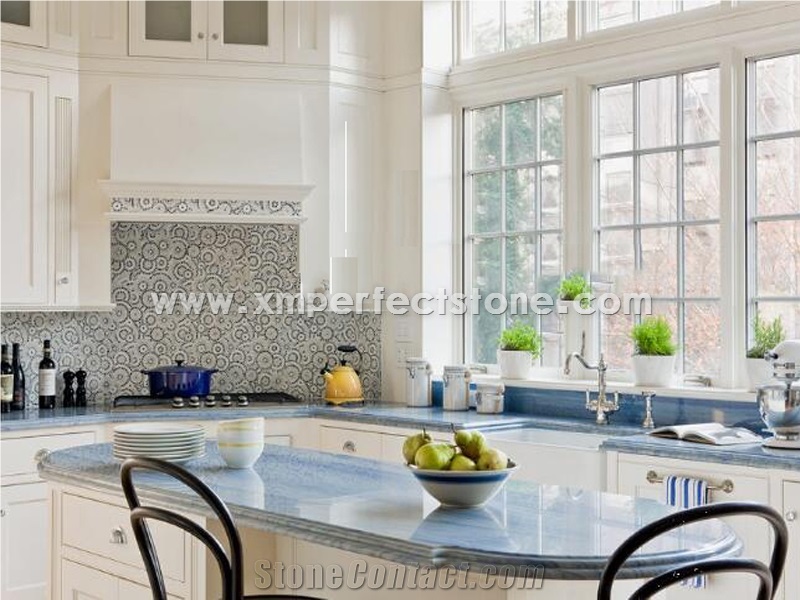 Azul Macaubas Blue Granite for Countertop