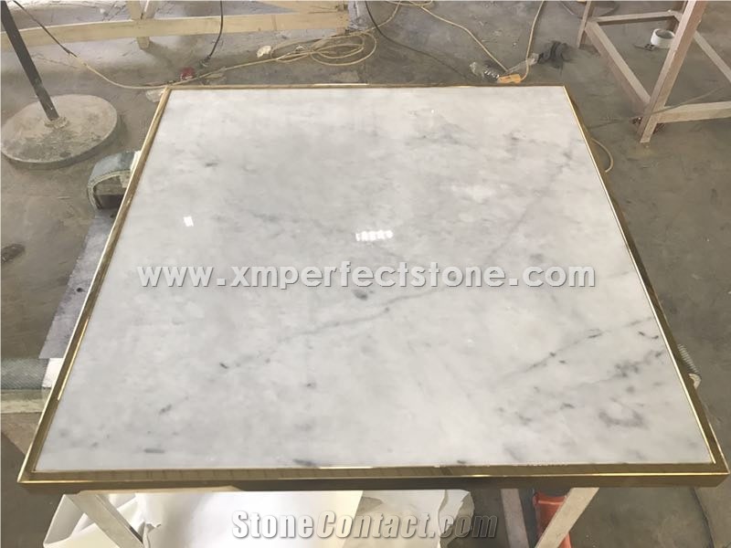 Dinner Table, Emperador Light Brown Marble
