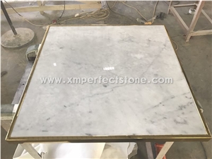 Dinner Table, Emperador Light Brown Marble