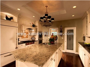 Golden Persa Granite Slab for Kitchen Countertop