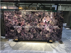 Semi Precious Slabs Amethyst Slabs Tile for Wall