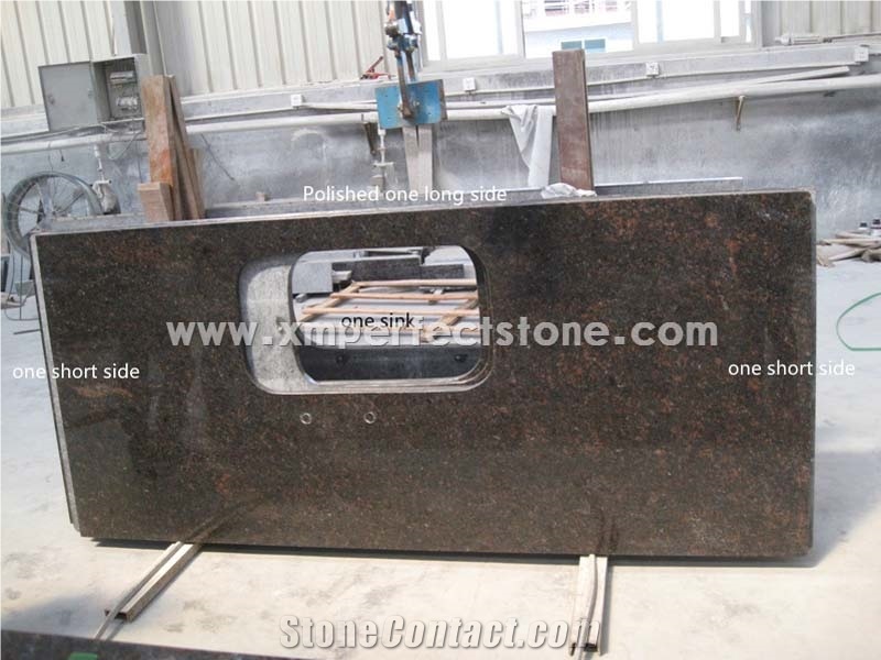 Tan Brown Granite Kitchen Countertop Island Tops