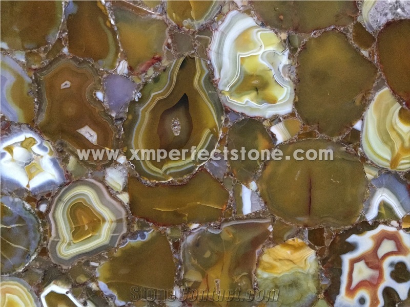 Yellow Color Nice Semiprecious Stone Tiles