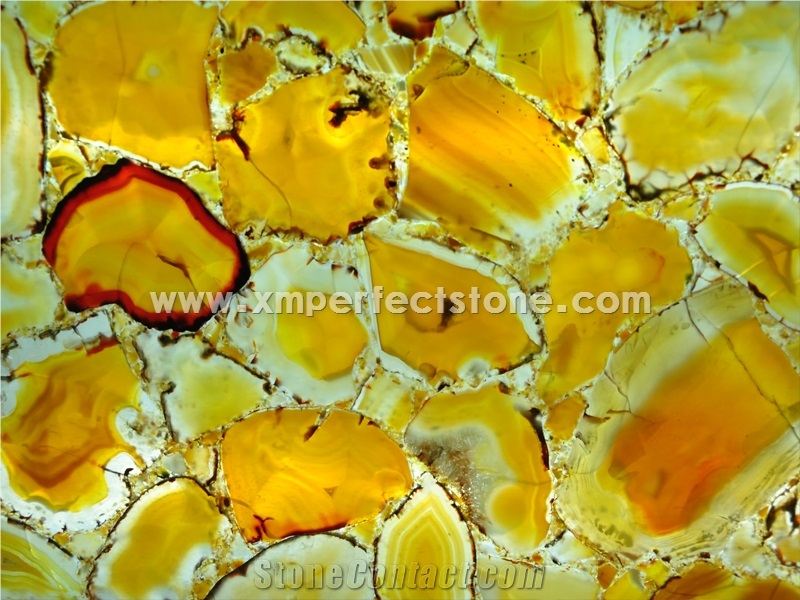 Yellow Color Nice Semiprecious Stone Tiles