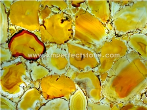Yellow Color Nice Semiprecious Stone Tiles