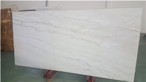Calacatta Cremo Polished Slabs, Italian Marble