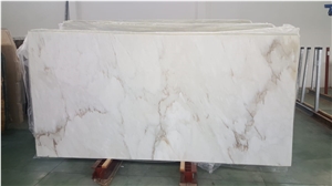 Calacatta Cremo Polished Slabs, Italian Marble