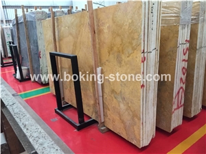 Breccia Yellow Gold Limestone Slabs
