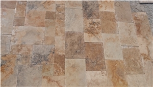 Tuscany Bronze Blend Travertine Tile 3cm Tumbled