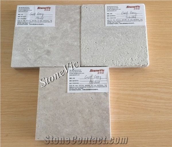 China Grey Limestone Polish Tile&Slabs Cut-To-Size