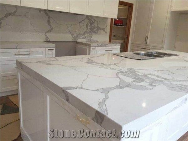 Staturio China Quartz Stone Island Top Kitchentop