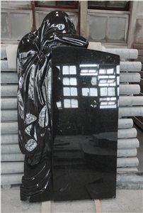 Absolute Black Granite Monument Headstone Marie
