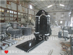 Black Memorial Monuments/Tombstones/ Gravestone