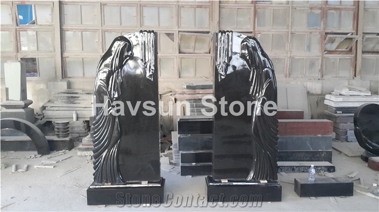 Double Monument/Headstone 2 Person Cross Tombstone