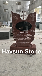 Engraved Eagle Headstone/Monument/Tombstone